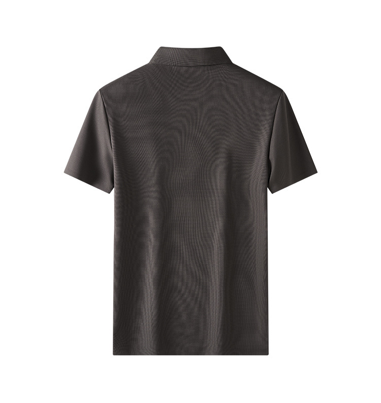 夏季男士冰丝短袖t恤清爽透气细腻柔软休闲轻奢商务舒适polo衫详情17