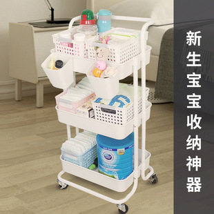 Simple five-layer ironwork kitchen storage rack, floor-standing multi-layer storage rack, adjustable multi-functional household storage wonder pic 3