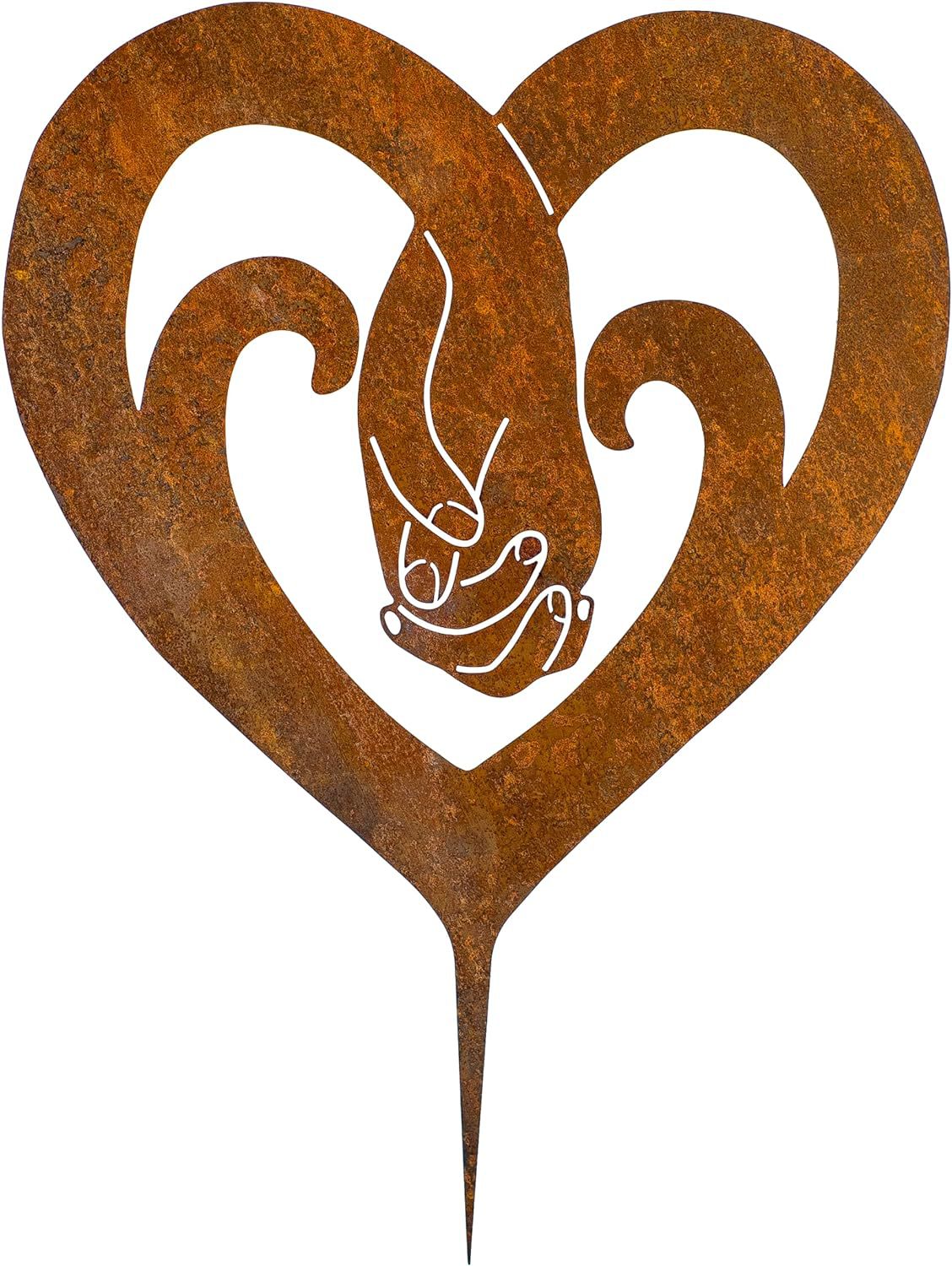 跨境新款创意生锈动物剪影立体庭院地插装饰花园摆件户外插件雕塑详情21