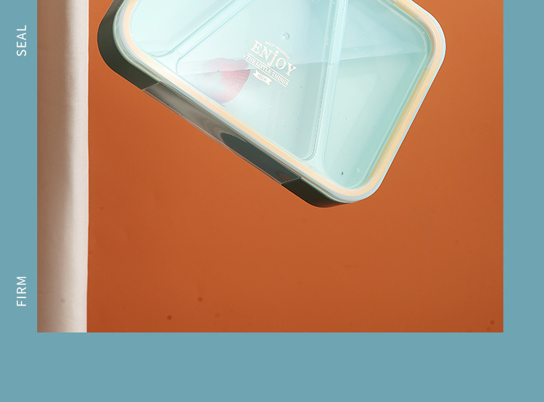 INS风塑料饭盒食品级可微波 学生带饭午餐盒上班族食堂便当保鲜盒详情15