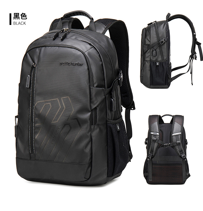 跨境新品商务休闲电脑包大容量防水双肩包户外运动背包旅行防盗包详情16