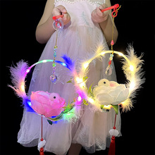 发光玩具 伸缩四节棒大宝剑闪光魔法棒荧光棒LED灯地推扫码小礼品详情23