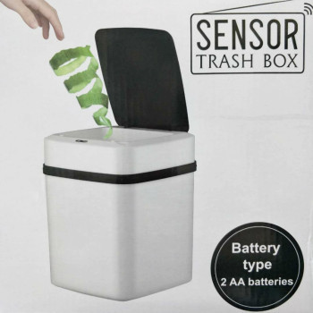 Smart sensor trash can, household fully automatic creative trash can with lid, bathroom and living room trash can pic 3