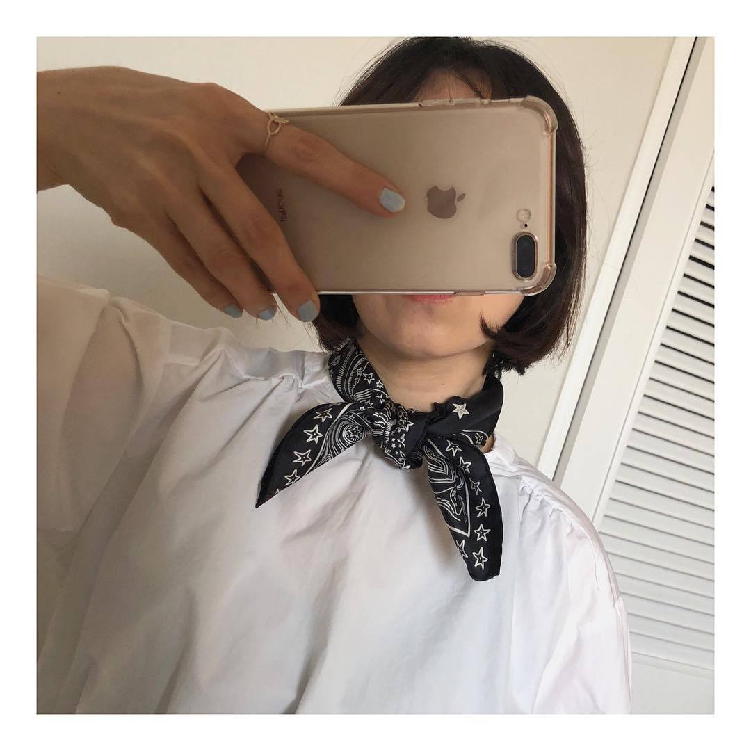 Wholesale silk scarves for overseas gifts and return gifts, cross-border silk autumn and winter decorative plain crepe satin 53cm floral neckerchiefs, small square scarves pic 20