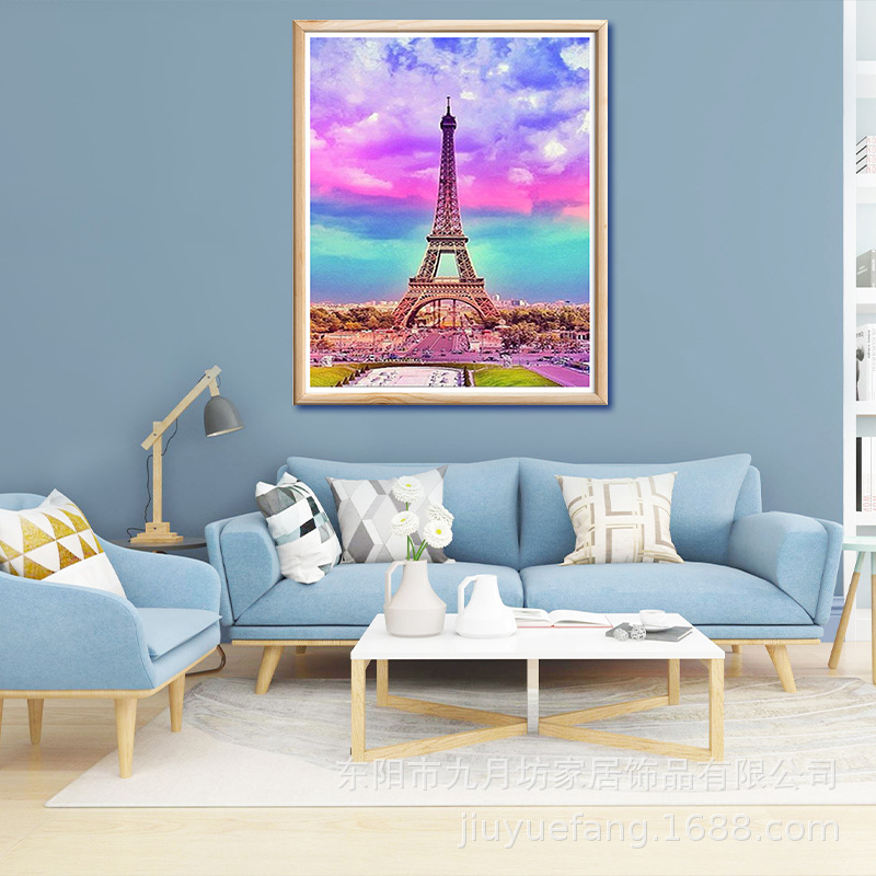 New 5d diamond painting full diamond diy cross-border sunflower landscape tiger animal figure framed decorative canvas painting pic 29