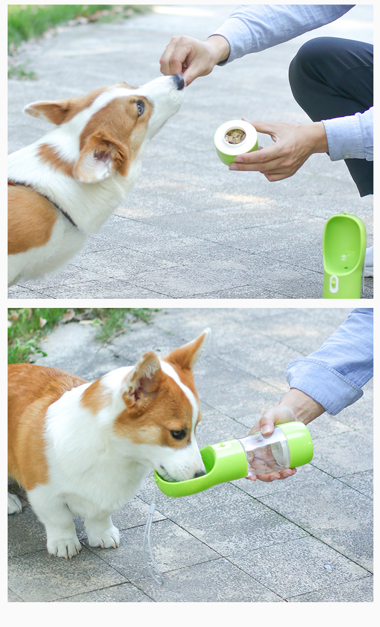 Pet travel cup, portable dog food water cup, outdoor travel water bottle, outdoor pet water dispenser pic 17