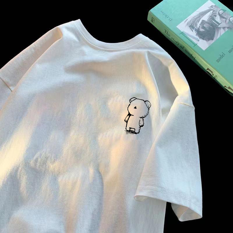 2023夏男士短袖t恤修身圆领潮流百搭国潮印花短袖衫上衣服潮流T恤详情12