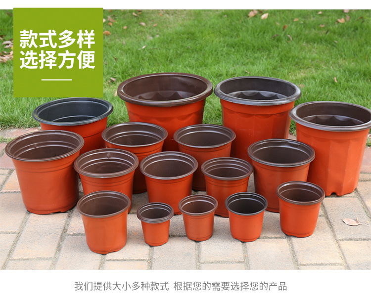 一次性育苗盆双色盆钵塑料简易花盆软塑料育苗双色花盆种植盆包邮详情9