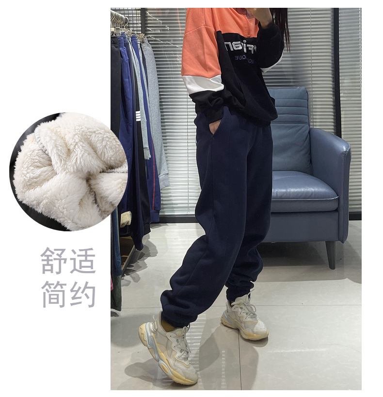 儿童羊羔毛冬裤女大童加绒加厚冬棉裤男大童宽松胖童亲子裤包邮详情11