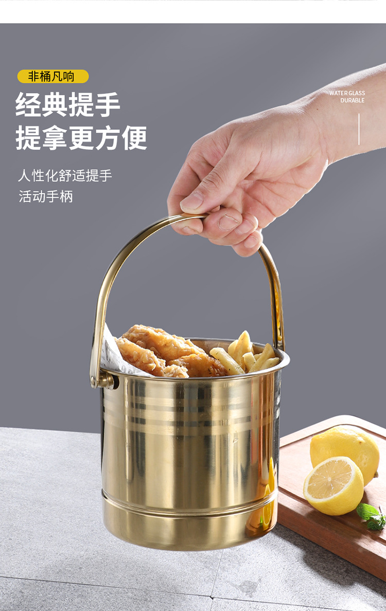 跨境不锈钢冰桶酒吧KTV手提啤酒冰镇桶香槟桶户外便携小桶冰块桶详情11