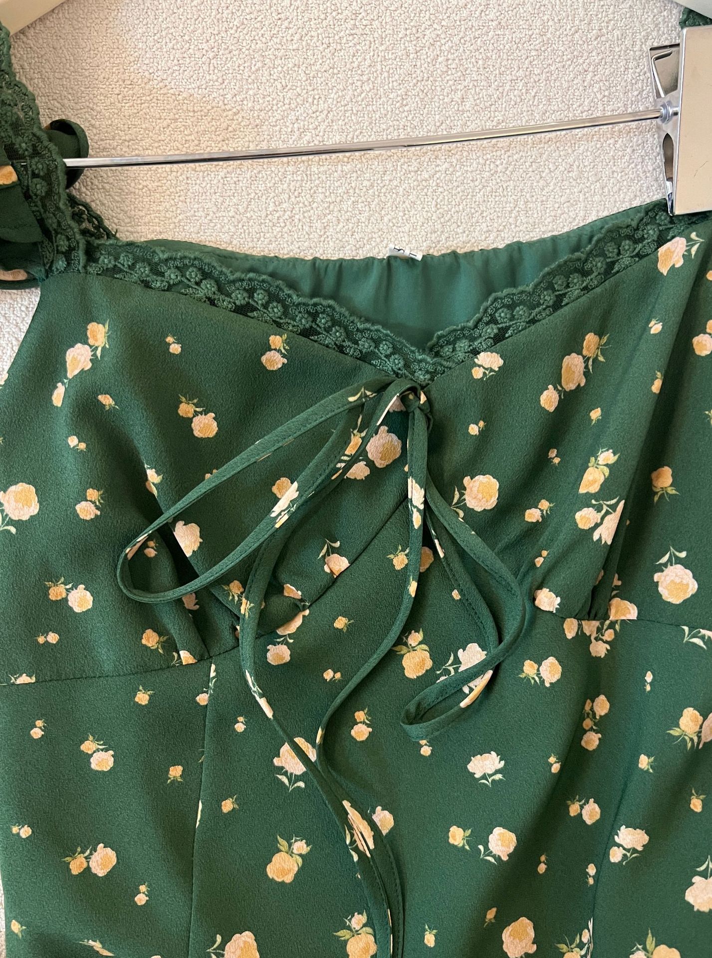 秀熙熙十三行2024夏季新款气质印花复古高腰短袖连衣裙女BS88041详情25