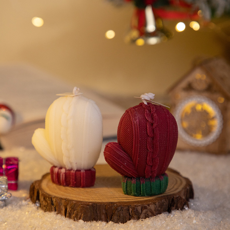 圣诞手套香薰蜡烛伴手礼ins创意家居摆饰套装拍摄道具节日礼品详情10