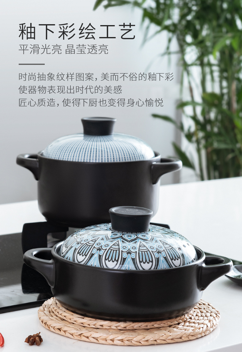 Tao Bao Wang, Time Pot, Clay pot, stew pot, household gas clay pot, earthenware pot, clay pot, soup pot, gift consignment pic 6