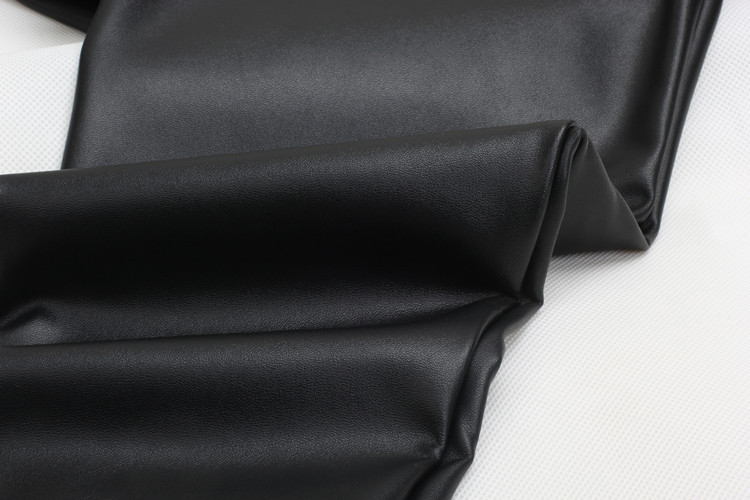 Fleece washed PU leather pants for women, high-waisted and slimming faux leather leggings for outerwear pic 3