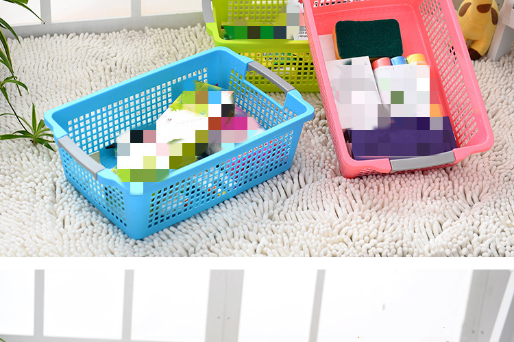 Desktop storage baskets, cosmetics and snacks storage wholesale, kindergarten storage baskets, toy storage baskets pic 11