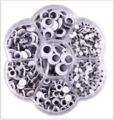 黑白盒装眼珠实物图2