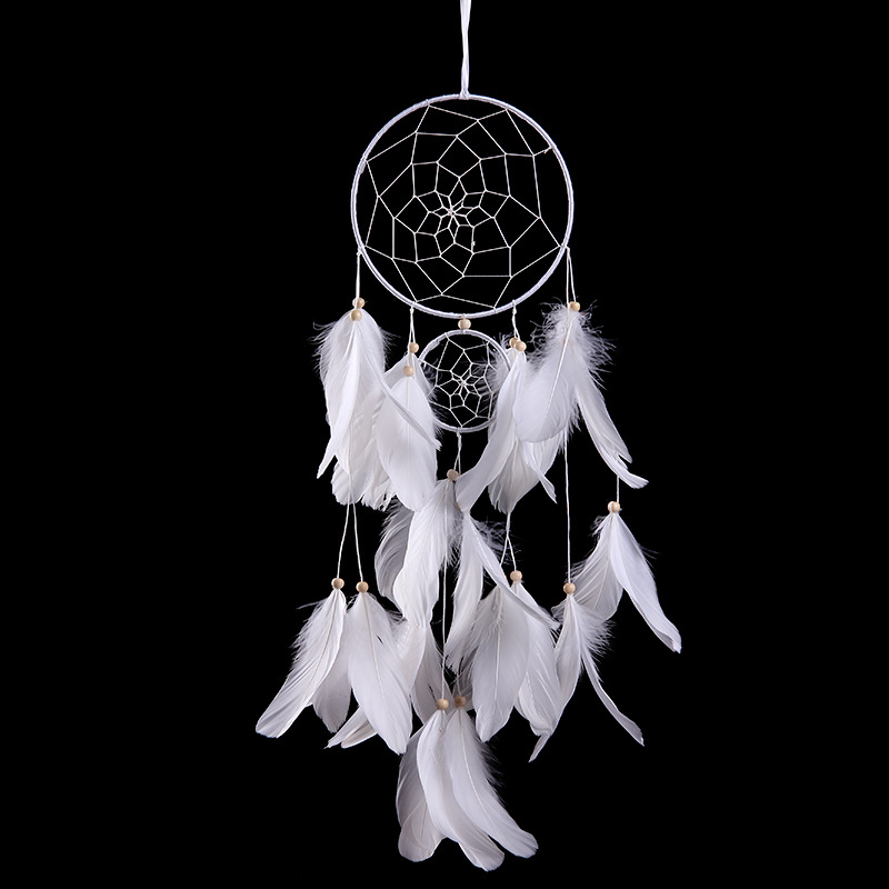 Factory wholesale pink double-disc dreamcatcher nets, home decoration dreamcatcher net pendants, creative wind chimes, dreamcatcher nets pic 15
