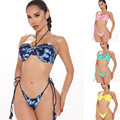 The 2020 new three-piece set of sexy printed bikini swimsuits for large-sized export from Africa, Europe and America pic 23