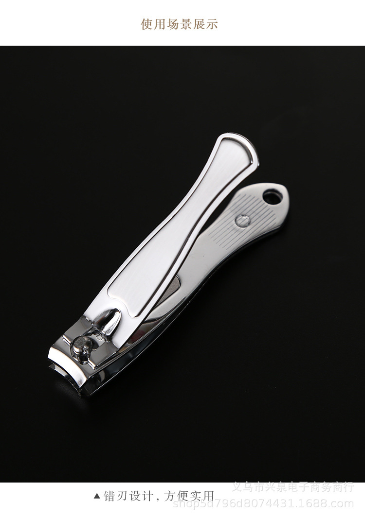 Stainless steel flat-mouthed nail clippers, nail pliers, nail knives, large nail knives, nail trimming scissors for adults, one yuan supply pic 7