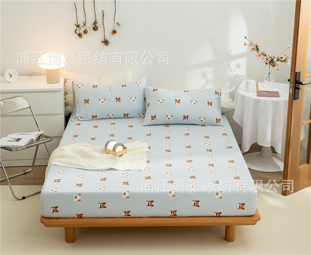 The manufacturer supplies wholesale summer bed sheets, bed covers, single pieces, mattress protection covers, three-piece sets, and washable covers pic 13