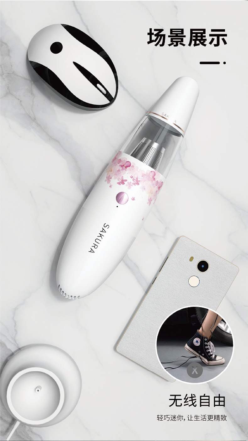 carsun汽车吸尘器12V无线大功率车载USB充电吸尘器家用手持吸尘器详情12