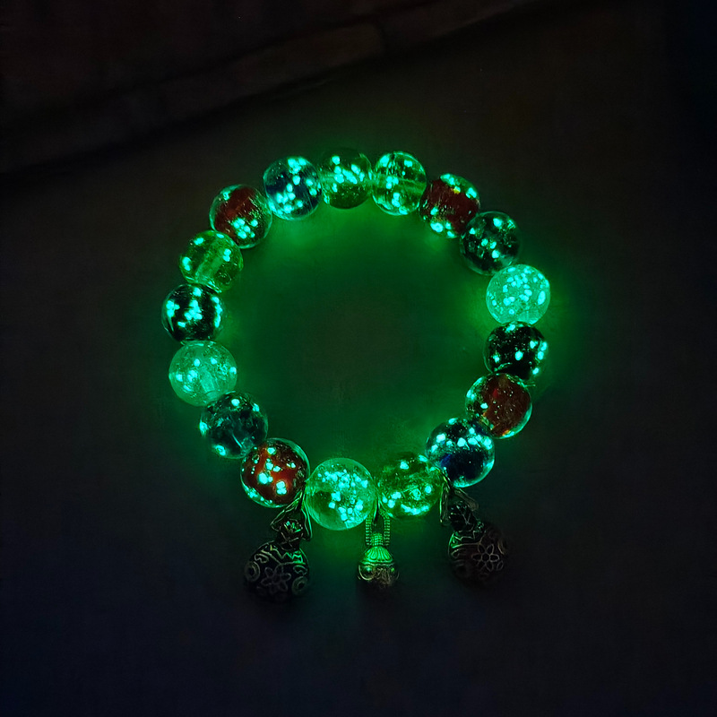 香灰琉璃手串手链朱砂老秦款五彩吞金兽景区寺庙摆摊文玩饰品批发详情14