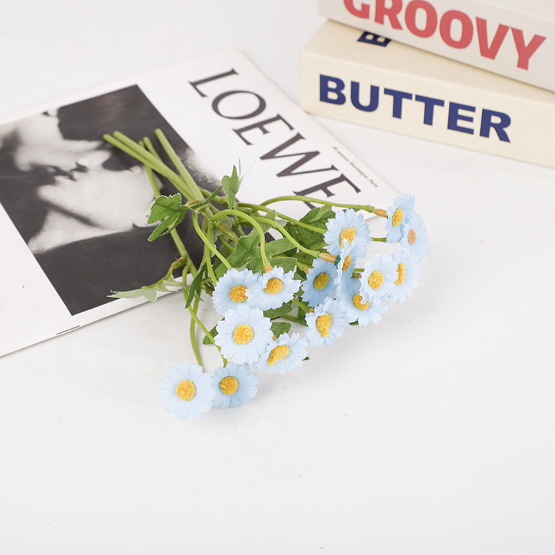 新款11头仿真小雏菊ins网红小清新雏菊仿真花假花 家居桌面装饰仿详情5
