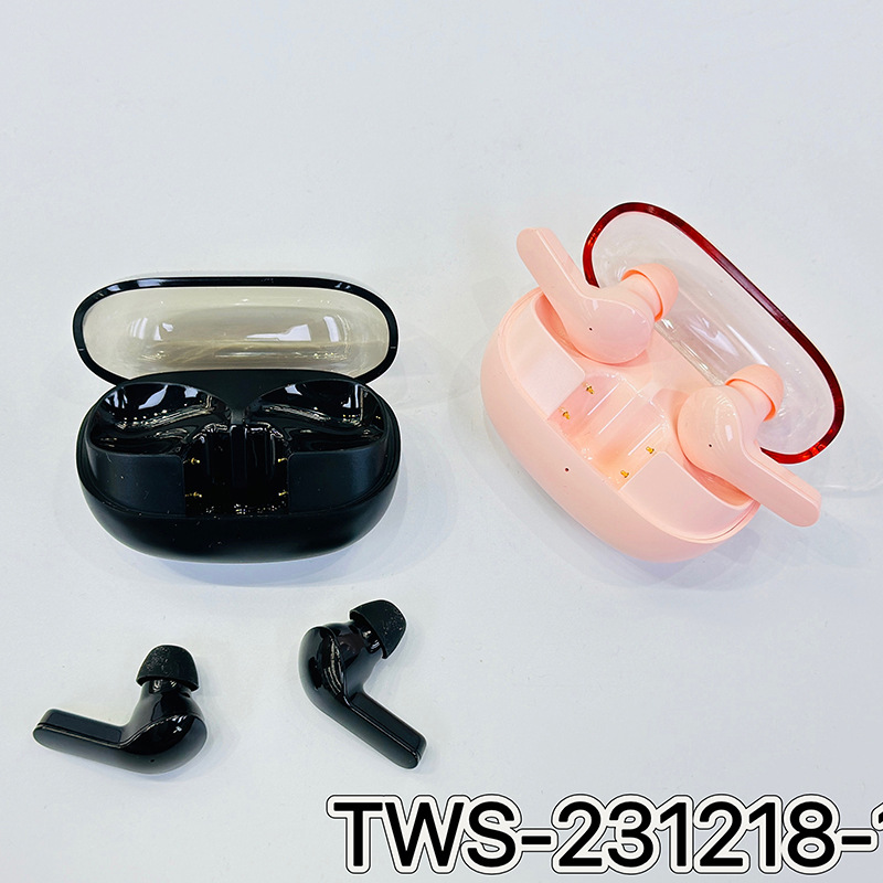 跨境新款TWS透明电仓磁吸长续航入耳式简约无线蓝牙耳机工厂批发详情1