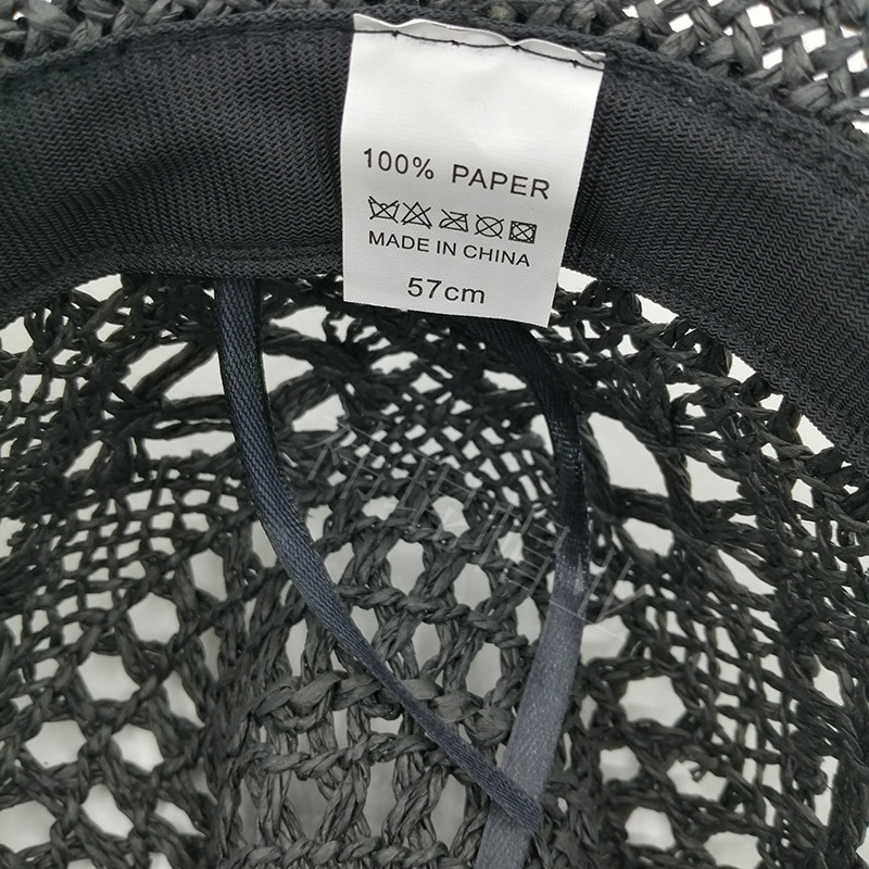 2023 New style denim hat for women, hollowed-out and foldable papyrus, Western denim hat, European and American cross-border trade straw hat pic 50