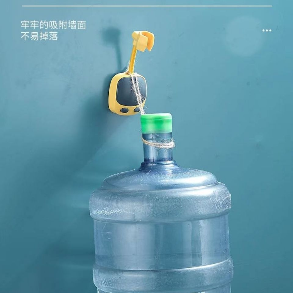 Non-drilling showerhead bracket with hook, non-drilling adjustable adhesive traceless showerhead base, showerhead bracket, bathroom fixed seat pic 3