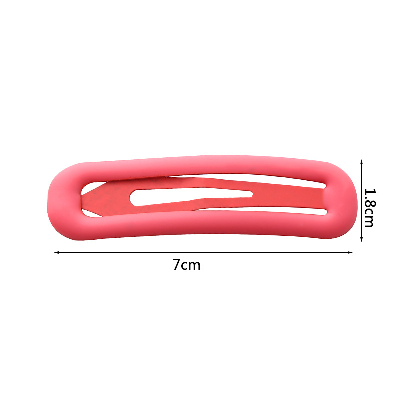 Ins-style candy-colored matte simple BB clip, fringe clip, makeup hair clip, seamless hair clip and hair accessory pic 7