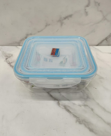 新款密封盒圆形透明pet不易摔破密封食品级塑料保鲜盒加厚防漏详情2