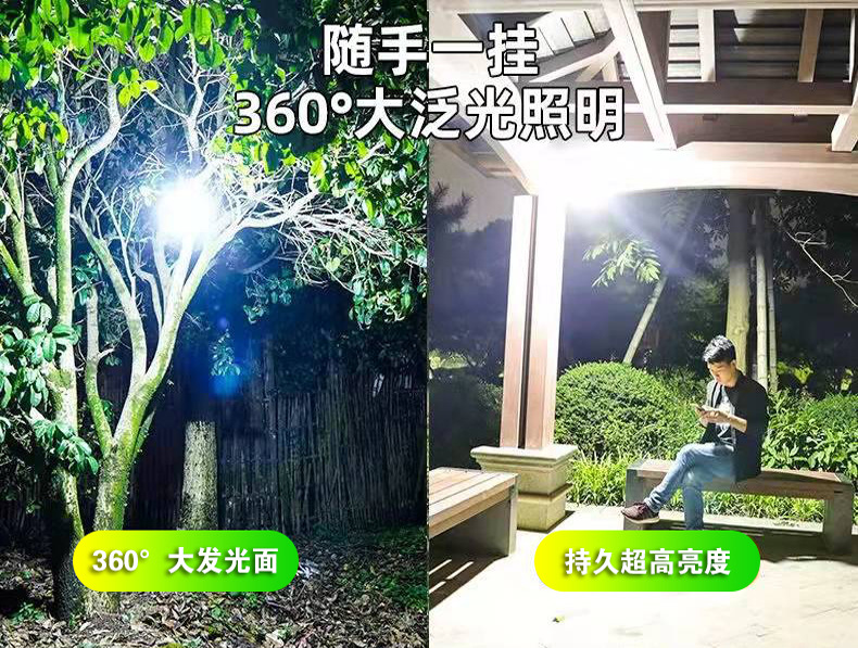 Outdoor lighting flashlight, ultra-bright multi-functional camping lamp, USB tent lamp, camping lamp, led rechargeable campsite lamp pic 18