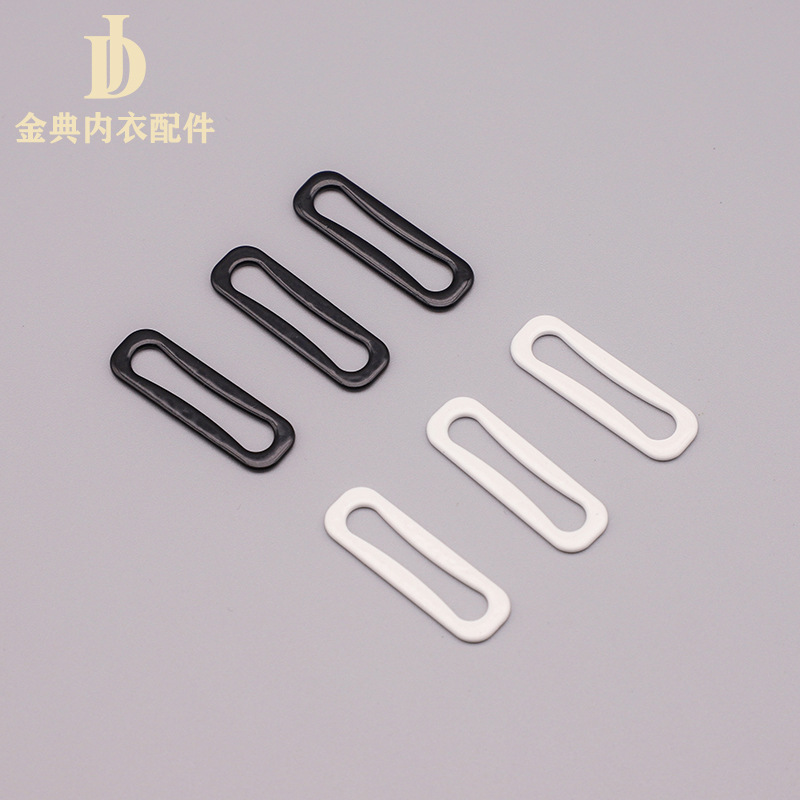 Metal nylon iron wrapped rubber buckle bra shoulder strap underwear adjustment 089 QQ Golden Classic underwear accessories in stock supply pic 6