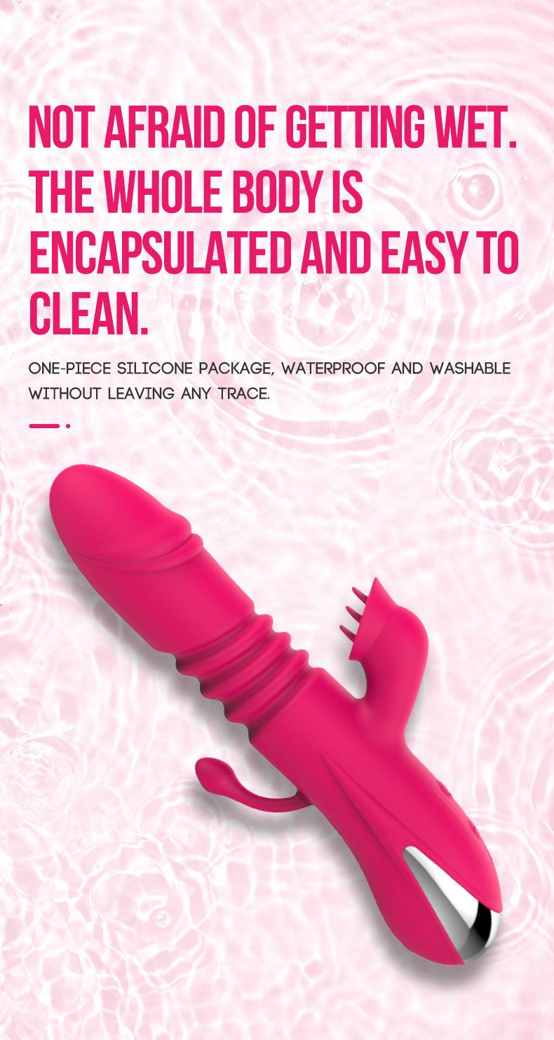 新款女用自慰舌舔振动棒硅胶充电加温伸缩棒成人情趣用品外贸详情12