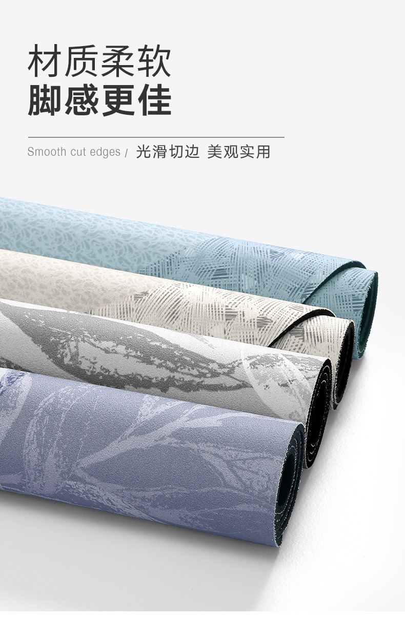 Cross-border light luxury bathroom absorbent entrance anti-slip mat, toilet quick-drying foot mat, bedroom door mat, home floor mat pic 5