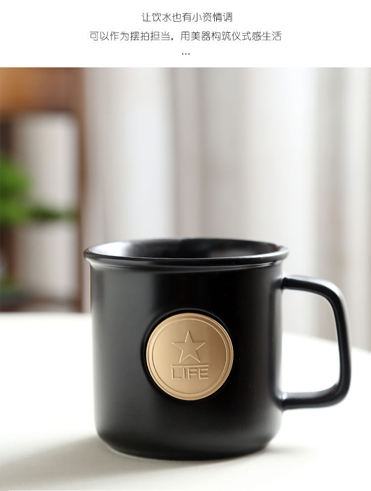Starba-style mugs, copper plates, enamel cups, copper MEDALS, ceramic water cups, customizable logos, cultural and creative opening gifts pic 19