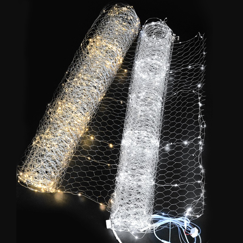 婚庆道具米粒灯吊顶渔网灯LED铜线灯求婚婚礼布置灯串多用途彩灯详情1