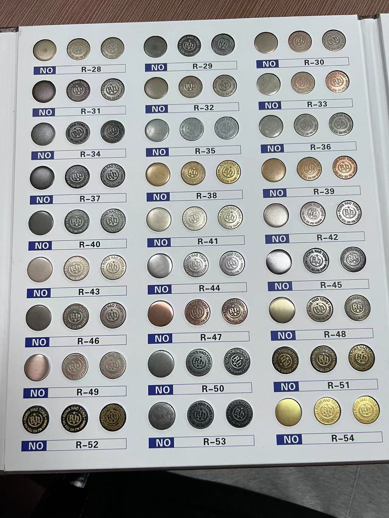 Hollow round five-prong buckle jeans four-way buckle invisible hidden buckle accessory alloy high foot button pic 9