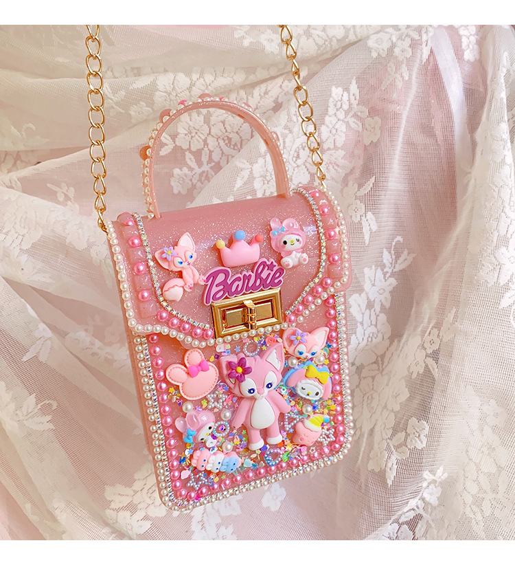 新款儿童手工制作材料包粘贴小饰品diy奶油果冻拎包背包生日礼物详情22