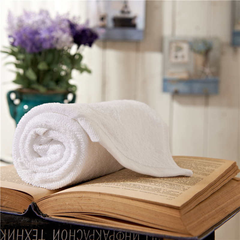 Factory supply of 16-count spiral plain woven pure cotton hotel towels, beauty salon bath towels, hotel and homestay wholesale square towels pic 18