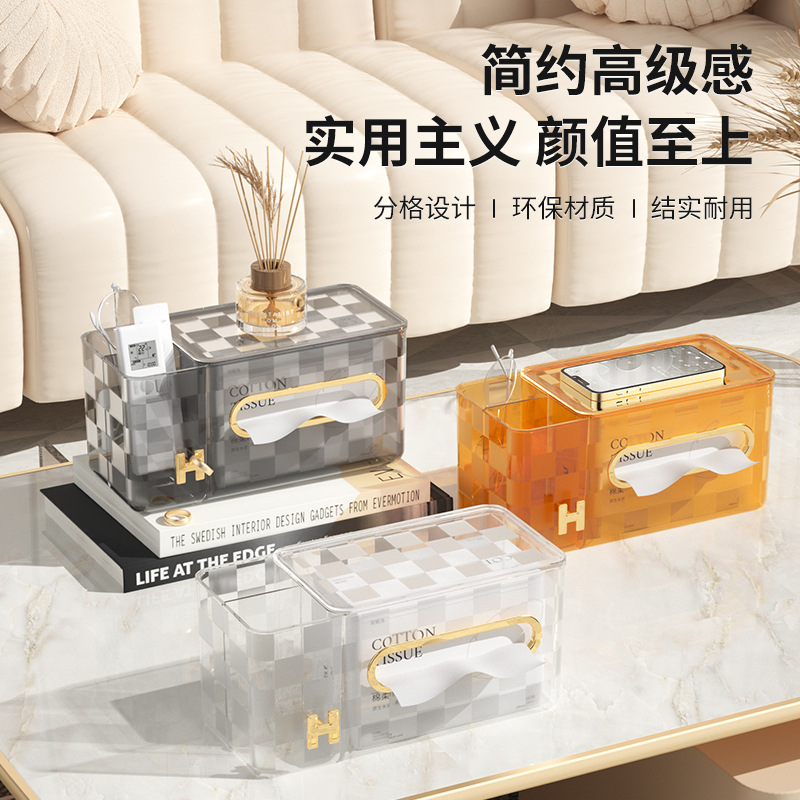 Light luxury Nordic ins desktop trash can, light luxury cosmetics storage box, living room dining table, bathroom round pressure ring trash can pic 15