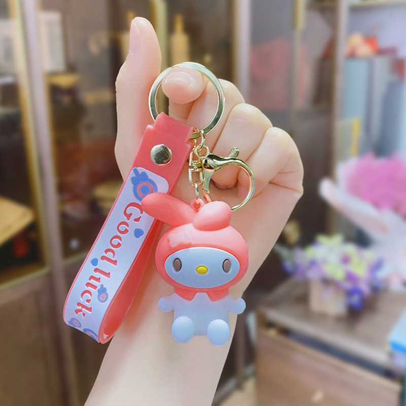 卡通公仔三丽鸥系列 美乐蒂汽车包包手机pvc软胶钥匙扣挂件小礼品详情6