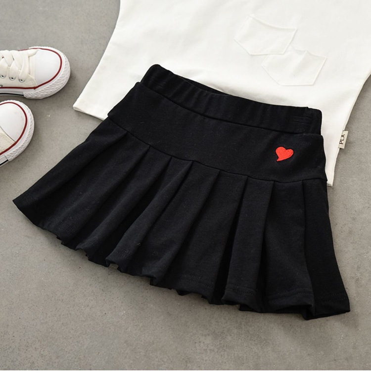 Niñas nuevo estilo versátil falda plisada pantalones vestido de verano para niños con pantalones de seguridad estilo fino falda de medio tamaño para niños pic 11