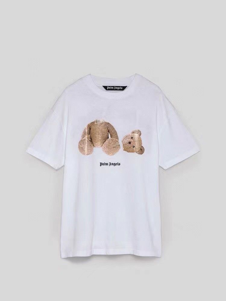 New 2023 short-sleeved loose round-neck T-shirt, Korean trendy PA summer couple for men and women, white pure cotton printed pic 5