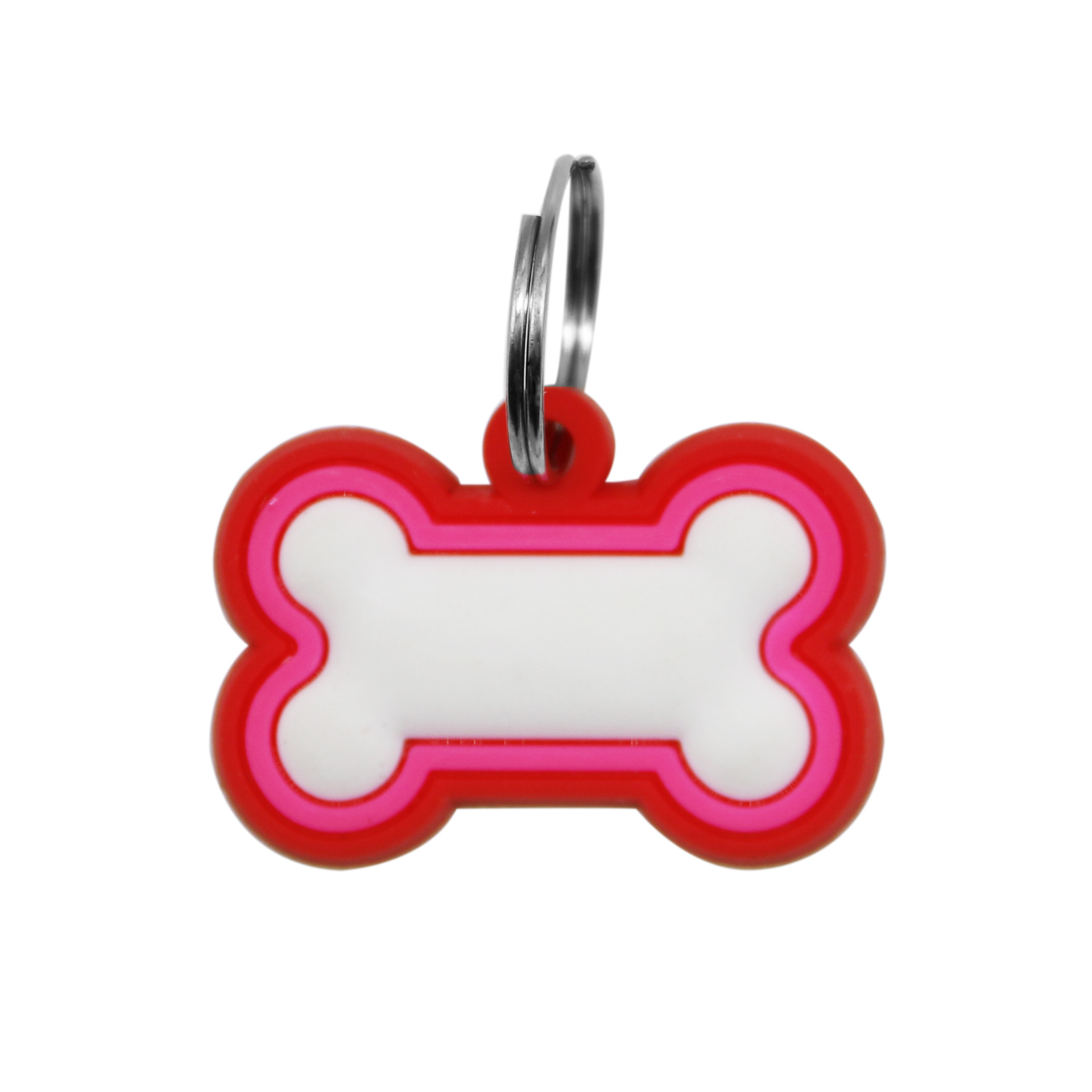Bone shape pet id tag cat dog tag seis colores productos para mascotas dog tag colgante de silicona dog tag pic 8