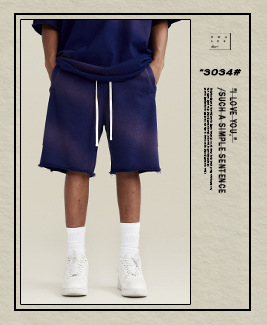BE男装2024夏季重磅FOG街头潮牌短裤男宽松休闲五分裤男运动短裤详情14