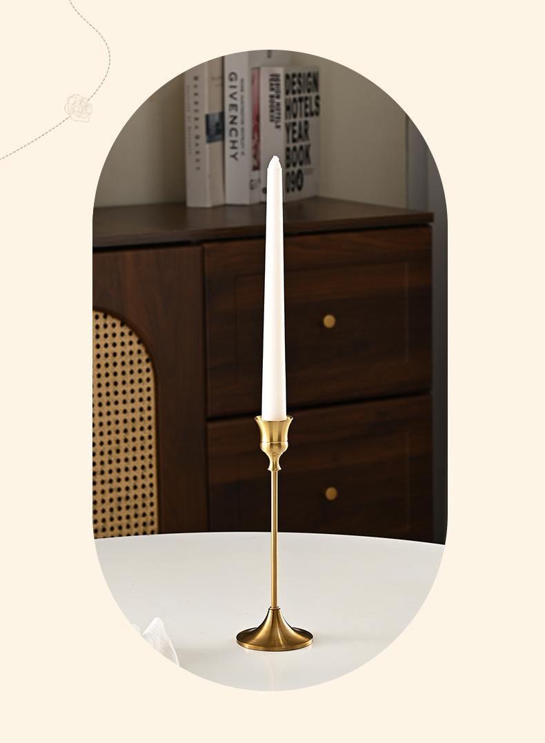 Light luxury style metal candlestick, candlelight dinner, single-head design, creative and romantic date. Direct supply from the manufacturer pic 7