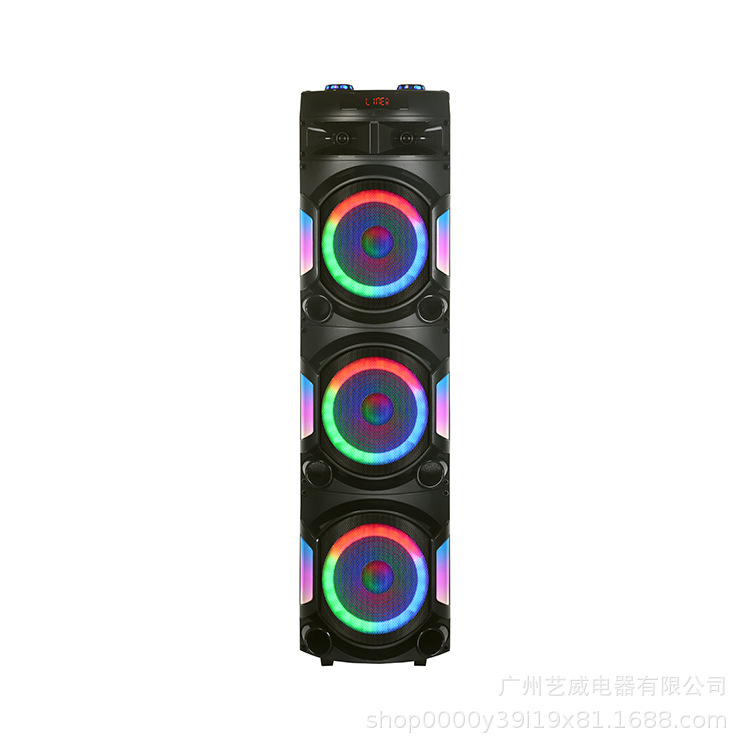 户外大功率三12寸100W重低音唱歌蓝牙派对音响炫彩音箱  MT-1213详情2