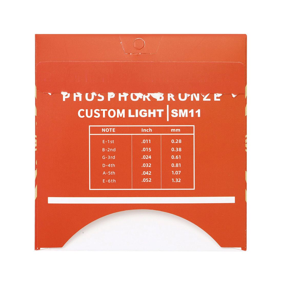 Shuffle民谣吉他弦SM11磷铜色红铜琴弦一套6根弦木吉他套弦批发详情11